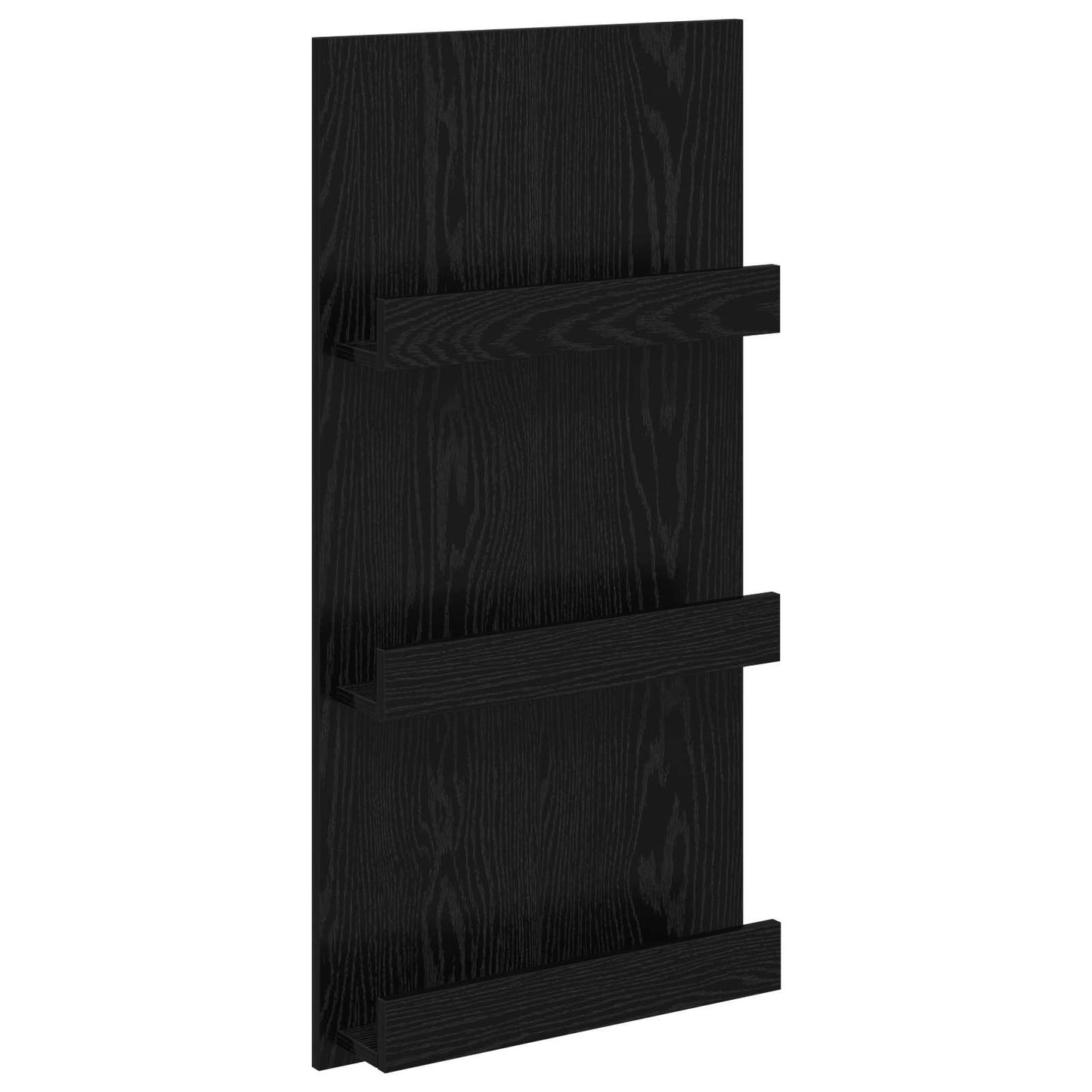 Magasinreol med hylle Svart Eik 51 x 11 x 102 cm Konstruert tre