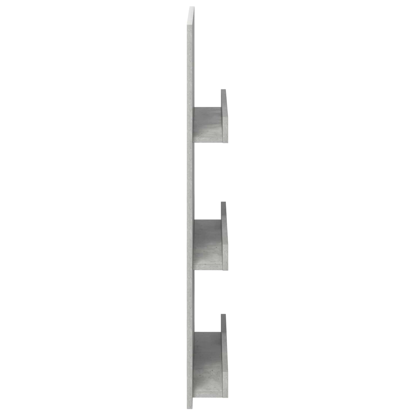 Magasinreol med hylle Betonggrå 51 x 11 x 102 cm Konstruert tre