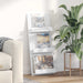 Magasinreol med hylle Hvit 51 x 11 x 102 cm Konstruert tre vidaXL