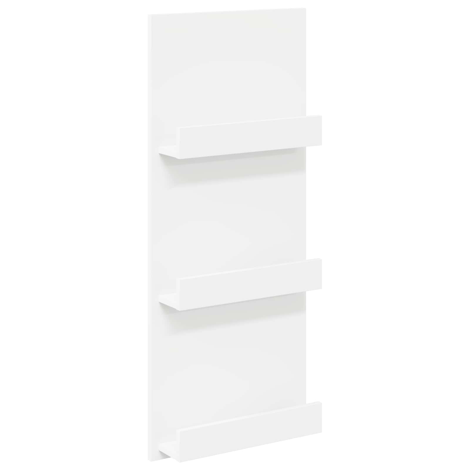 Magasinreol med hylle Hvit 51 x 11 x 102 cm Konstruert tre vidaXL