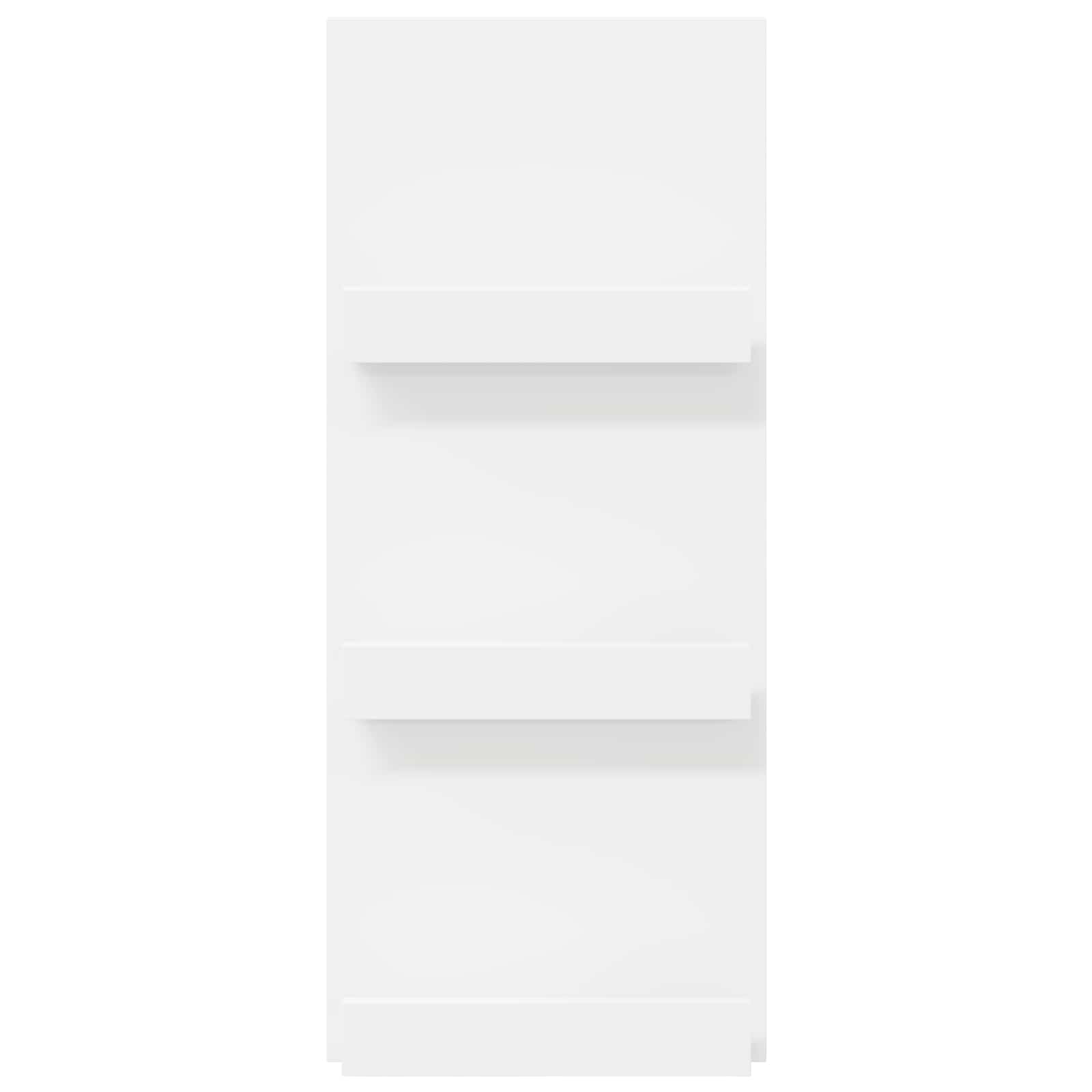 Magasinreol med hylle Hvit 51 x 11 x 102 cm Konstruert tre vidaXL
