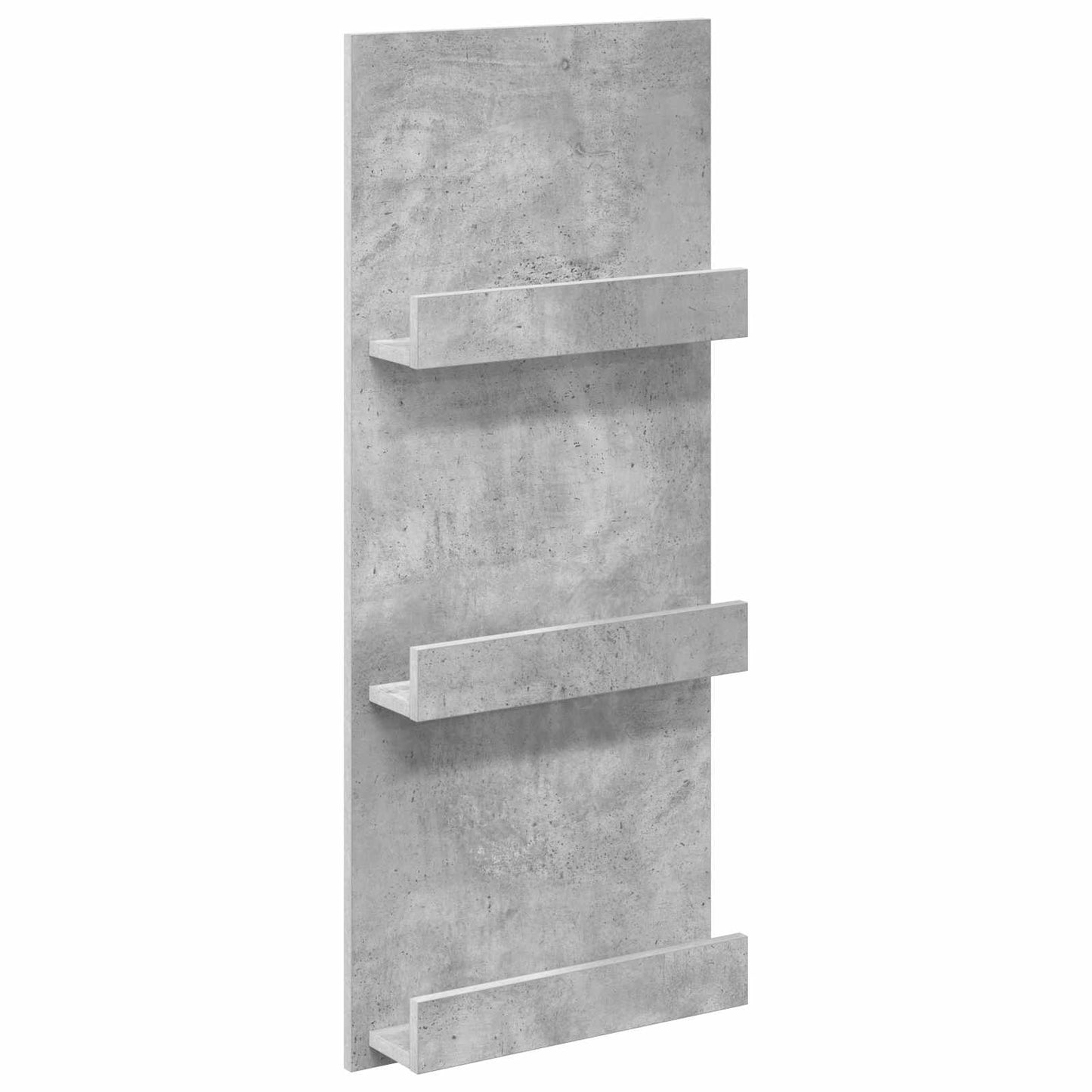 Magasinreol med hylle Betonggrå 43 x 11 x 102 cm Konstruert tre