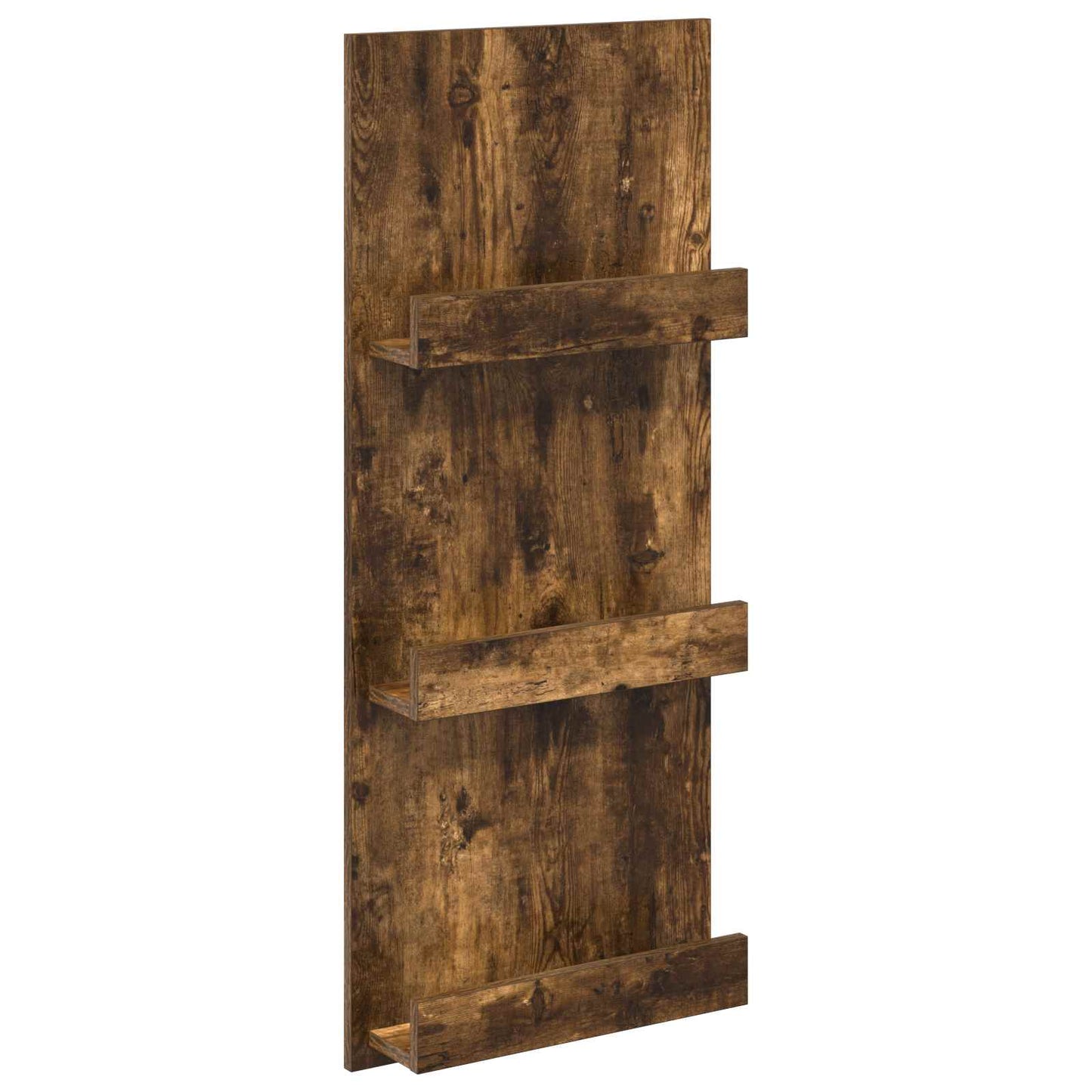 Magasinreol med hylle Røkt eik 43 x 11 x 102 cm Konstruert tre