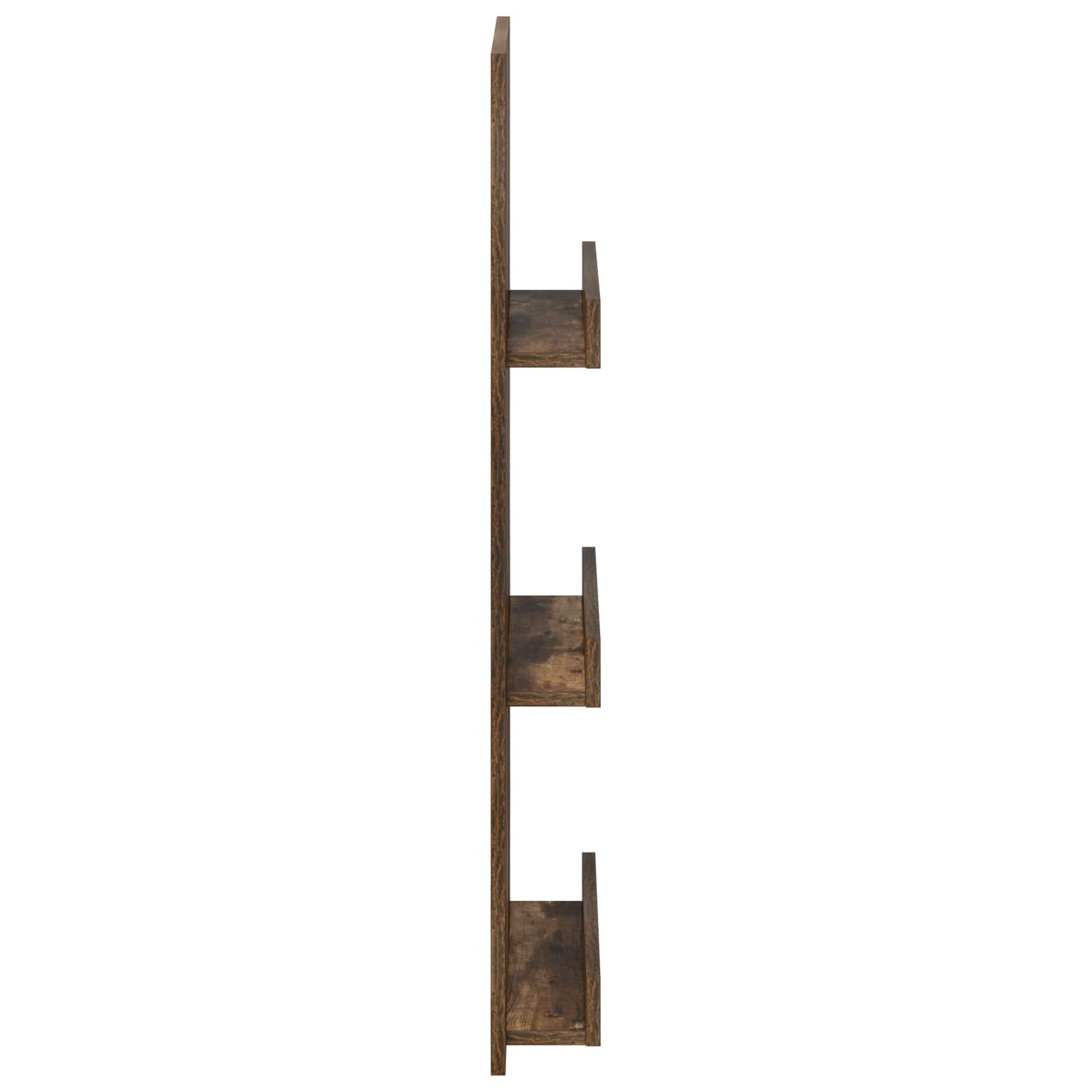 Magasinreol med hylle Røkt eik 43 x 11 x 102 cm Konstruert tre