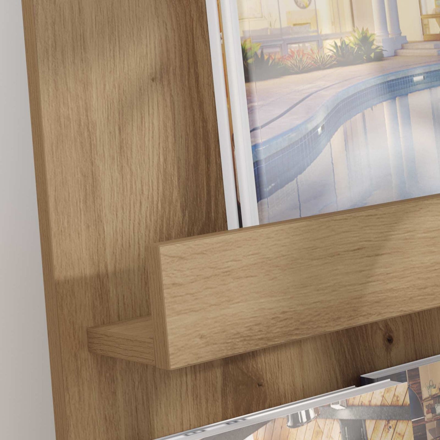 Magasinreol Artisan Eik 43 x 11 x 102 cm Konstruert tre