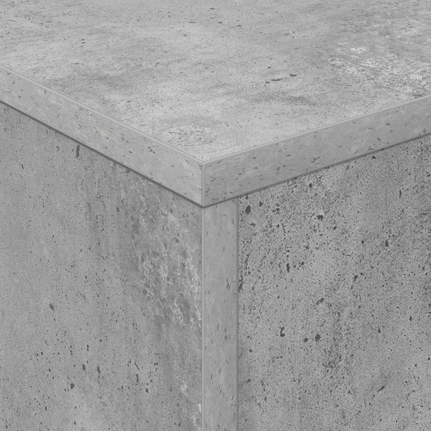 Magasinreol med hylle Betonggrå 70 x 41 x 156 cm Konstruert tre