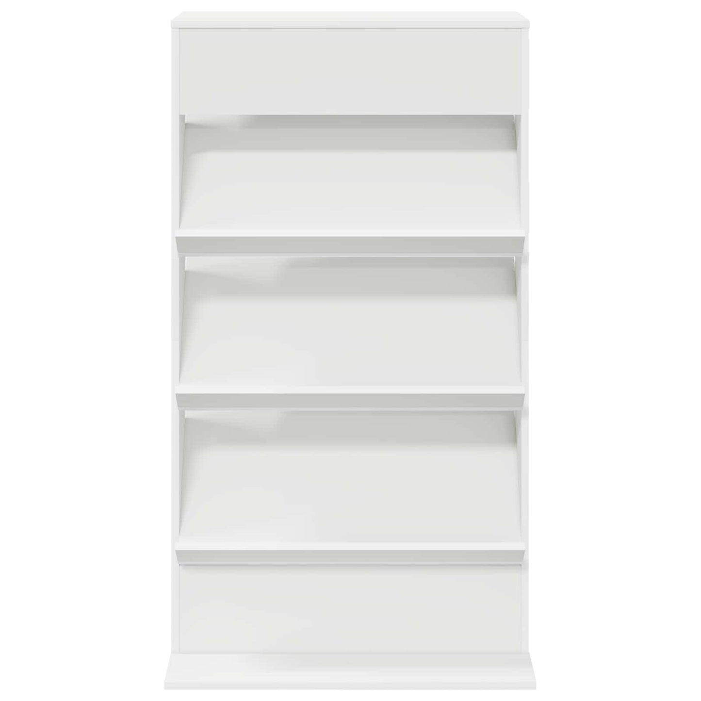 Magasinreol med hylle Hvit 70 x 41 x 126 cm Konstruert tre vidaXL