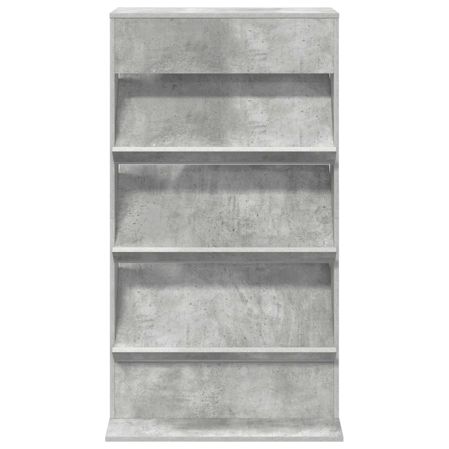 Magasinreol med hylle Betonggrå 70 x 41 x 126 cm Konstruert tre