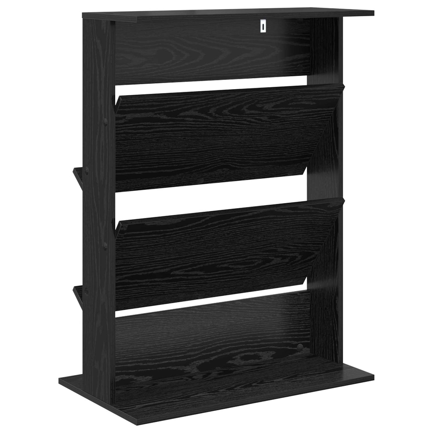 Magasinreol med hylle Svart Eik 70 x 41 x 96 cm Konstruert tre