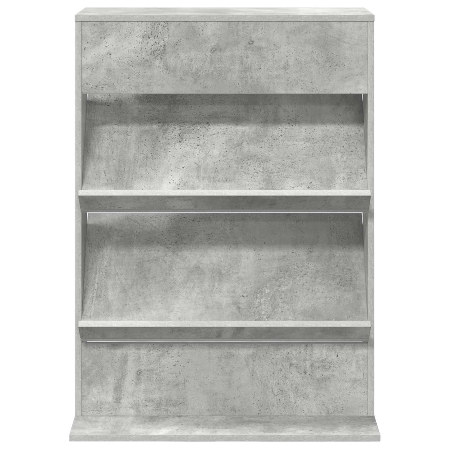 Magasinreol med hylle Betonggrå 70 x 41 x 96 cm Konstruert tre