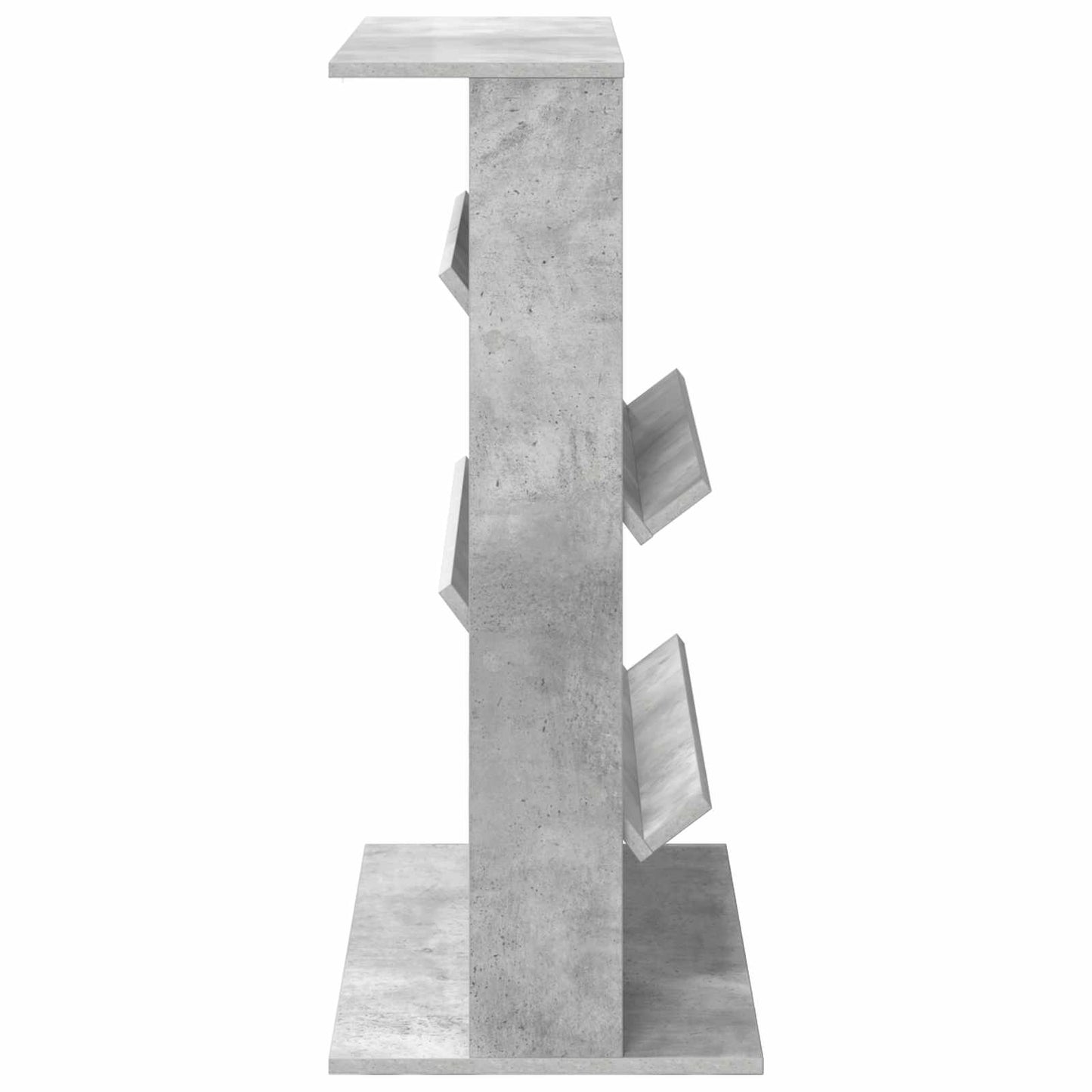Magasinreol med hylle Betonggrå 70 x 41 x 96 cm Konstruert tre