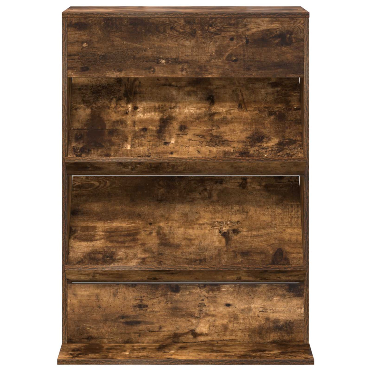 Magasinreol med hylle Røkt eik 70 x 41 x 96 cm Konstruert tre