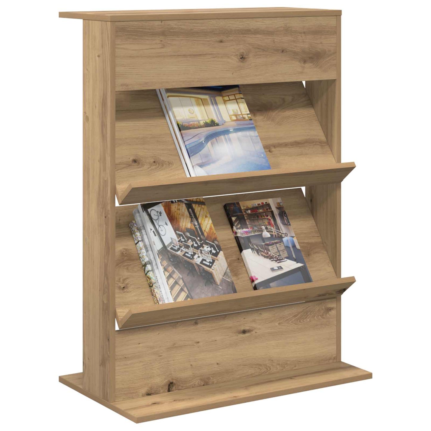 Magasinreol Artisan Eik 70 x 41 x 96 cm Konstruert tre