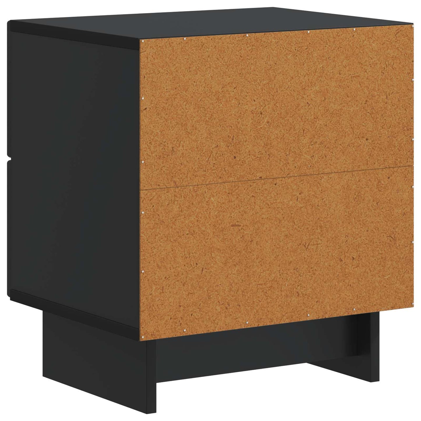 Nattbordskap med skuff Svart 43 x 34,5 x 47,5 cm Konstruert tre