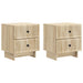 Nattbordskap med skuff 2 pcs Sonoma eik 43 x 34,5 x 47,5 cm