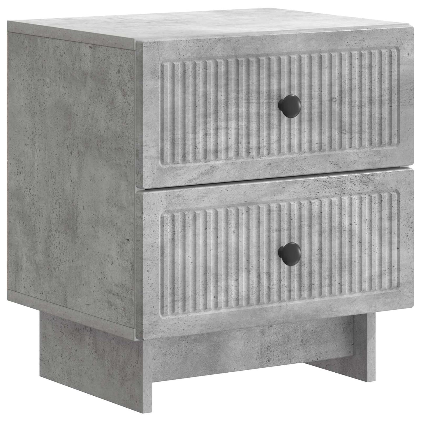 Nattbordskap 2 pcs Betonggrå 43 x 34,5 x 47,5 cm Konstruert tre