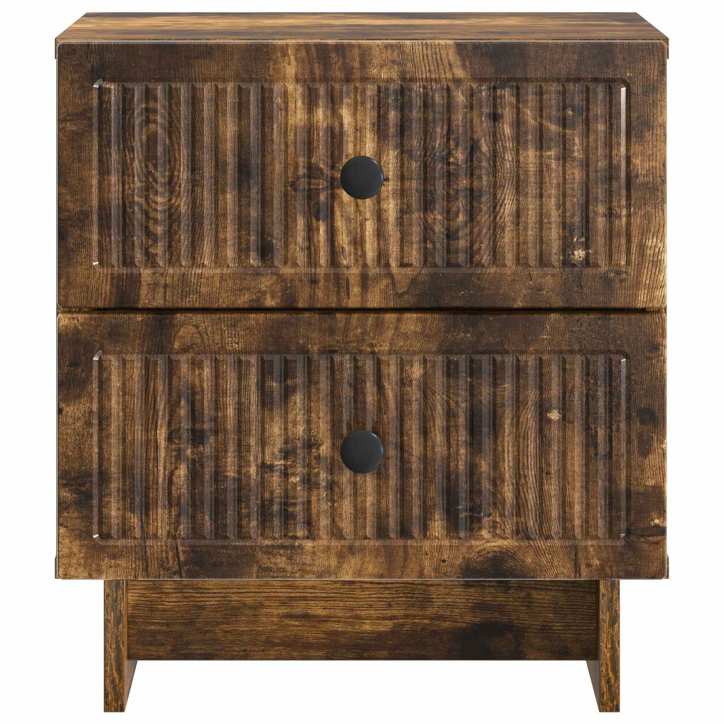 Nattbordskap Røkt Eik 43 x 34,5 x 47,5 cm Konstruert tre