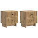 Nattbordskap med skuff 2 pcs Artisan eik 43 x 34,5 x 47,5 cm