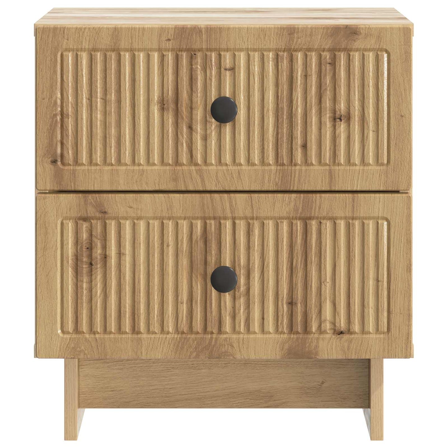 Nattbordskap med skuff 2 pcs Artisan eik 43 x 34,5 x 47,5 cm