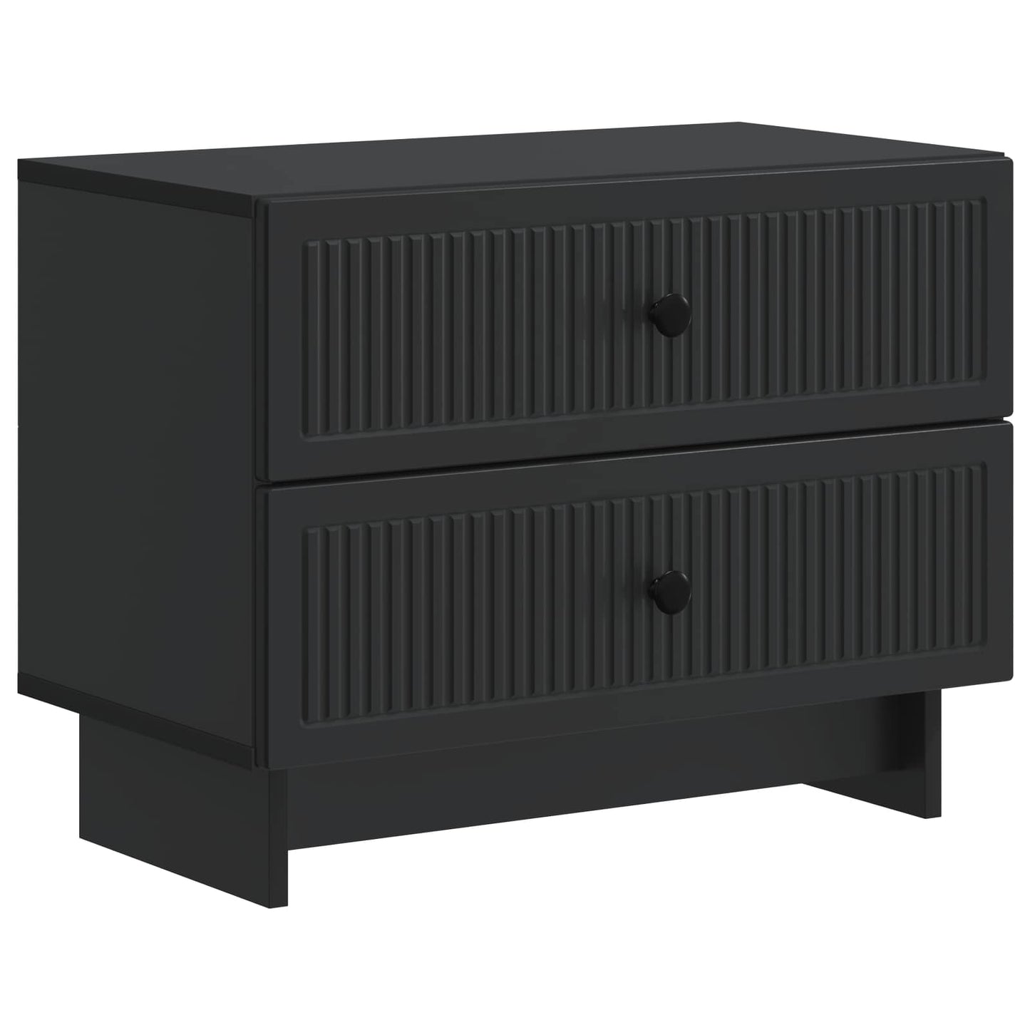 Nattbordskap med skuff Svart 62 x 34,5 x 47,5 cm Konstruert tre