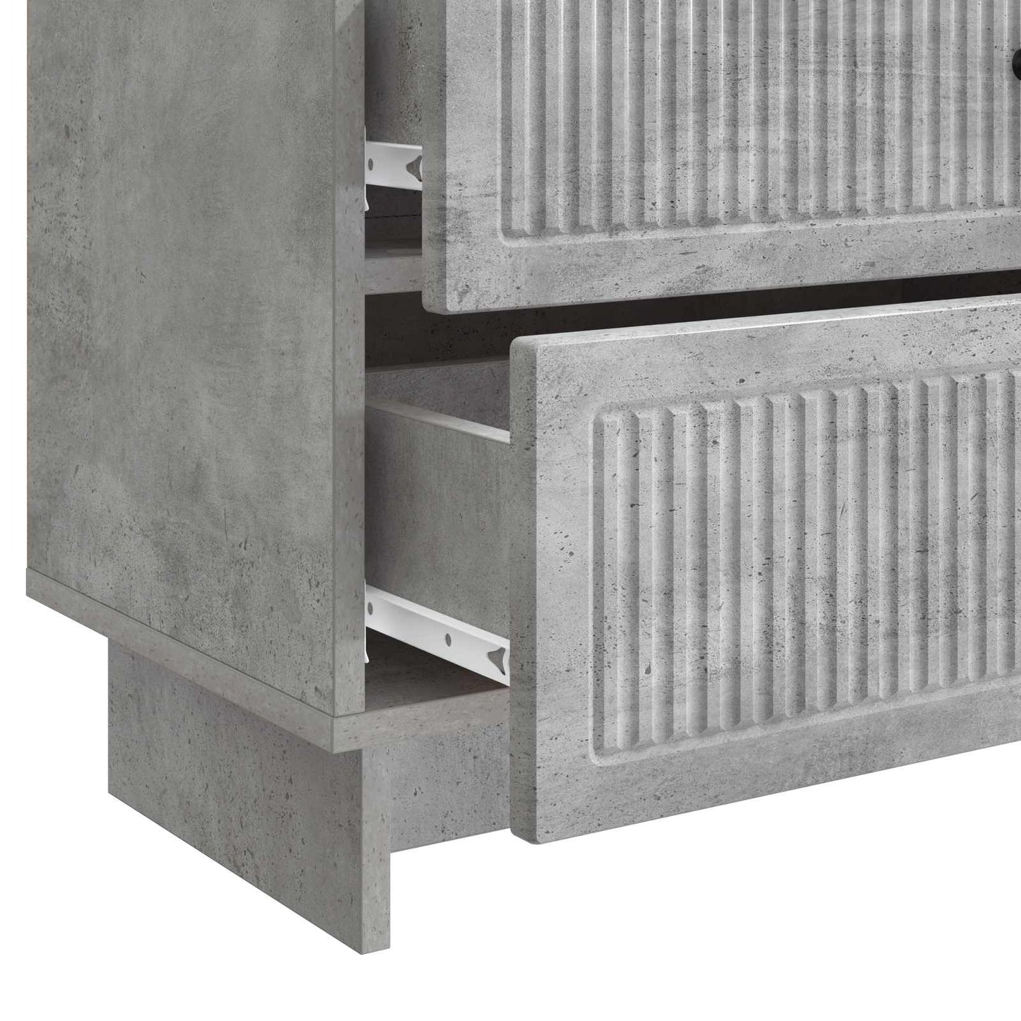Nattbordskap Betonggrå 62 x 34,5 x 47,5 cm Konstruert tre
