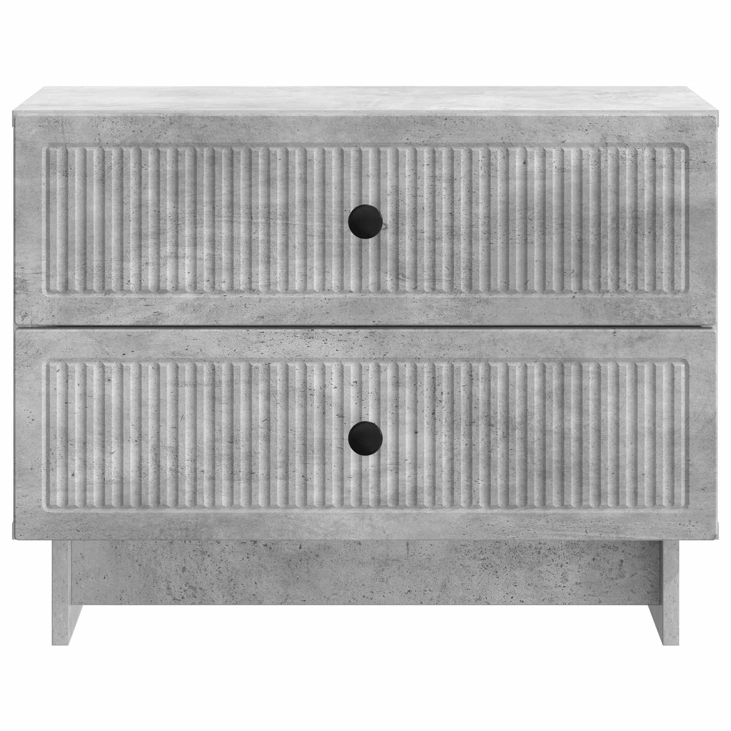 Nattbordskap Betonggrå 62 x 34,5 x 47,5 cm Konstruert tre