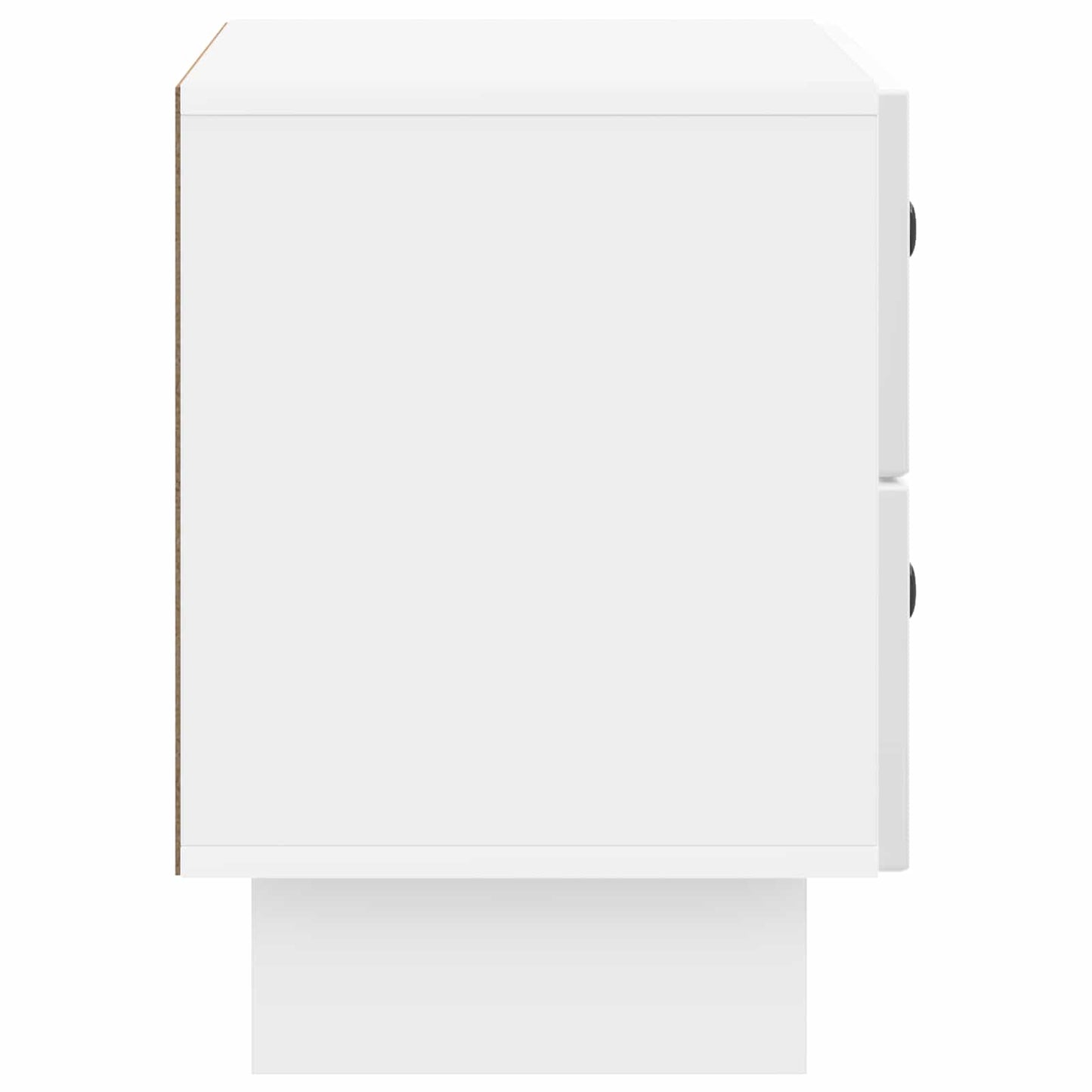 Nattbordskap Høgglans hvit 62 x 34,5 x 47,5 cm Konstruert tre