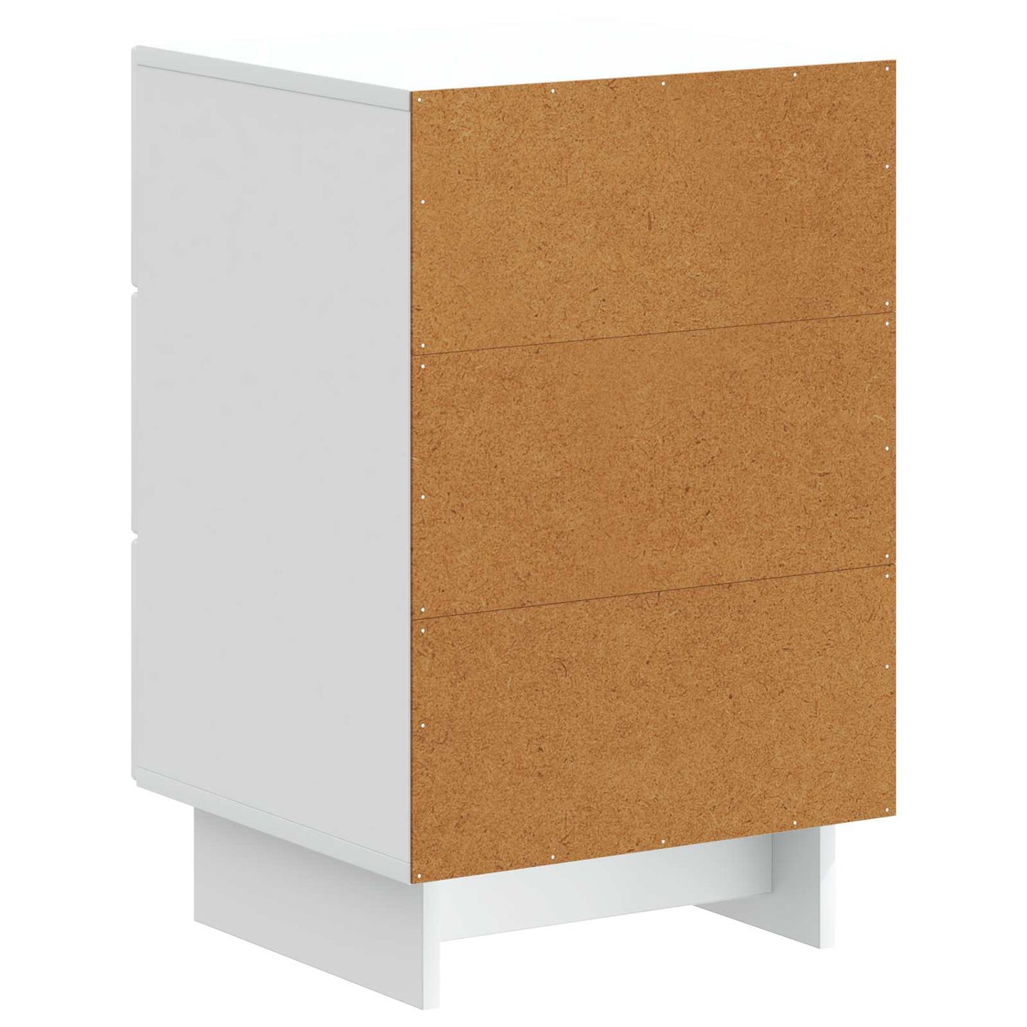 Nattbordskap med skuff Hvit 43 x 41 x 66,5 cm Konstruert tre