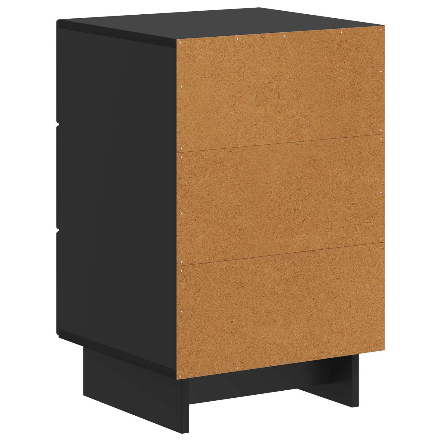 Nattbordskap med skuff Svart 43 x 41 x 66,5 cm Konstruert tre