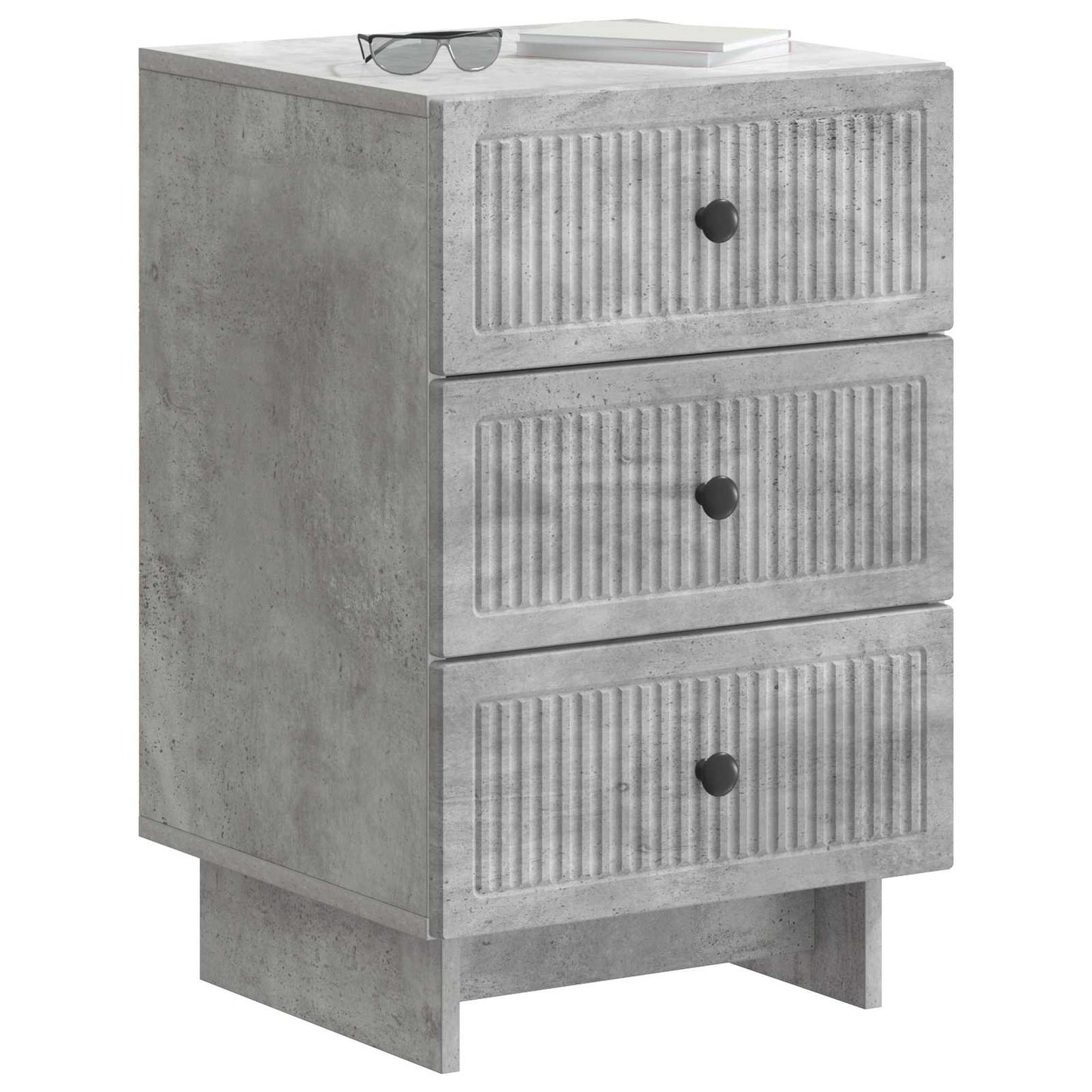 Nattbordskap Betonggrå 43 x 41 x 66,5 cm Konstruert tre