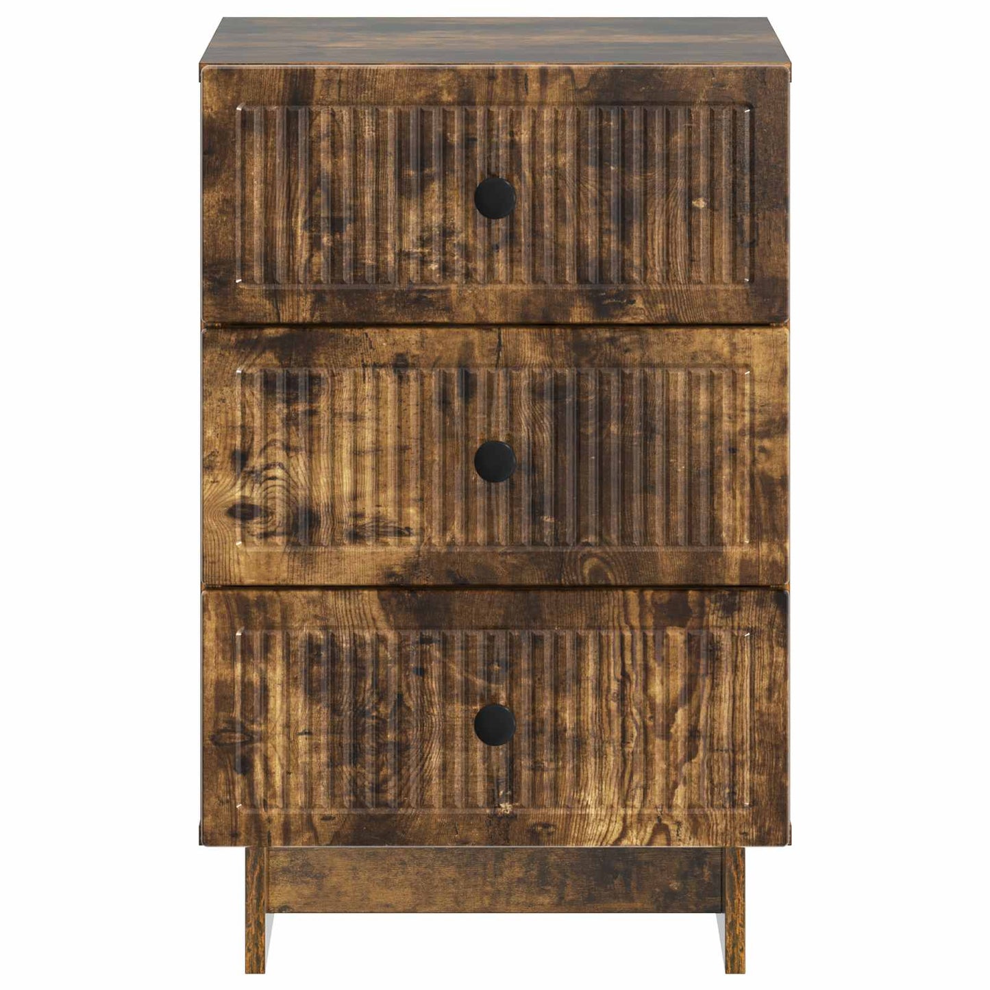 Nattbordskap Røkt Eik 43 x 41 x 66,5 cm Konstruert tre