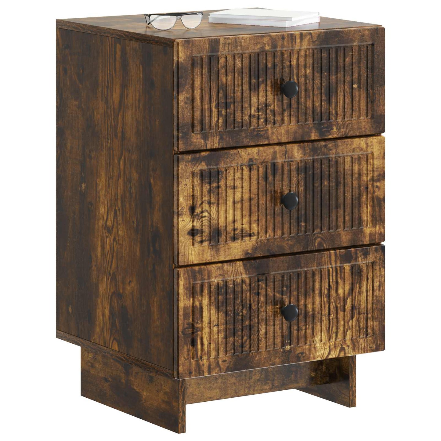Nattbordskap Røkt Eik 43 x 41 x 66,5 cm Konstruert tre