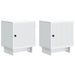 Nattbordskap 2 pcs Hvit 43 x 34,5 x 50 cm Konstruert tre