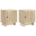 Nattbordskap 2 pcs Sonoma eik 43 x 34,5 x 50 cm Konstruert tre