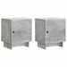 Nattbordskap 2 pcs Betonggrå 43 x 34,5 x 50 cm Konstruert tre