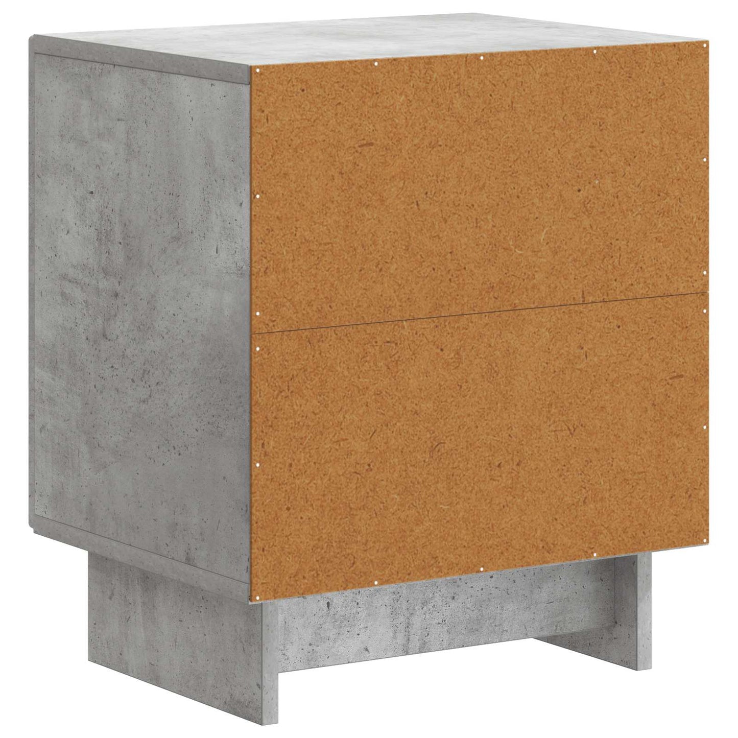 Nattbordskap 2 pcs Betonggrå 43 x 34,5 x 50 cm Konstruert tre