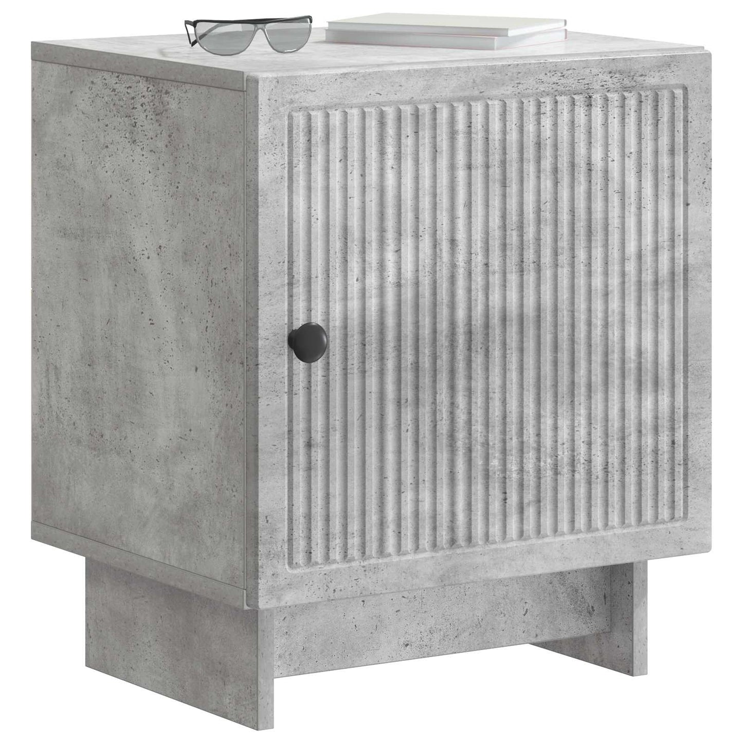 Nattbordskap 2 pcs Betonggrå 43 x 34,5 x 50 cm Konstruert tre