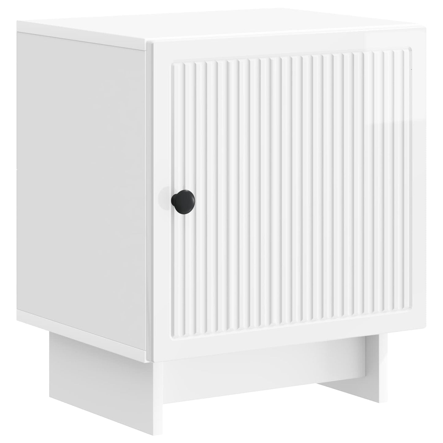 Nattbordskap Høgglans hvit 43 x 34,5 x 50 cm Konstruert tre