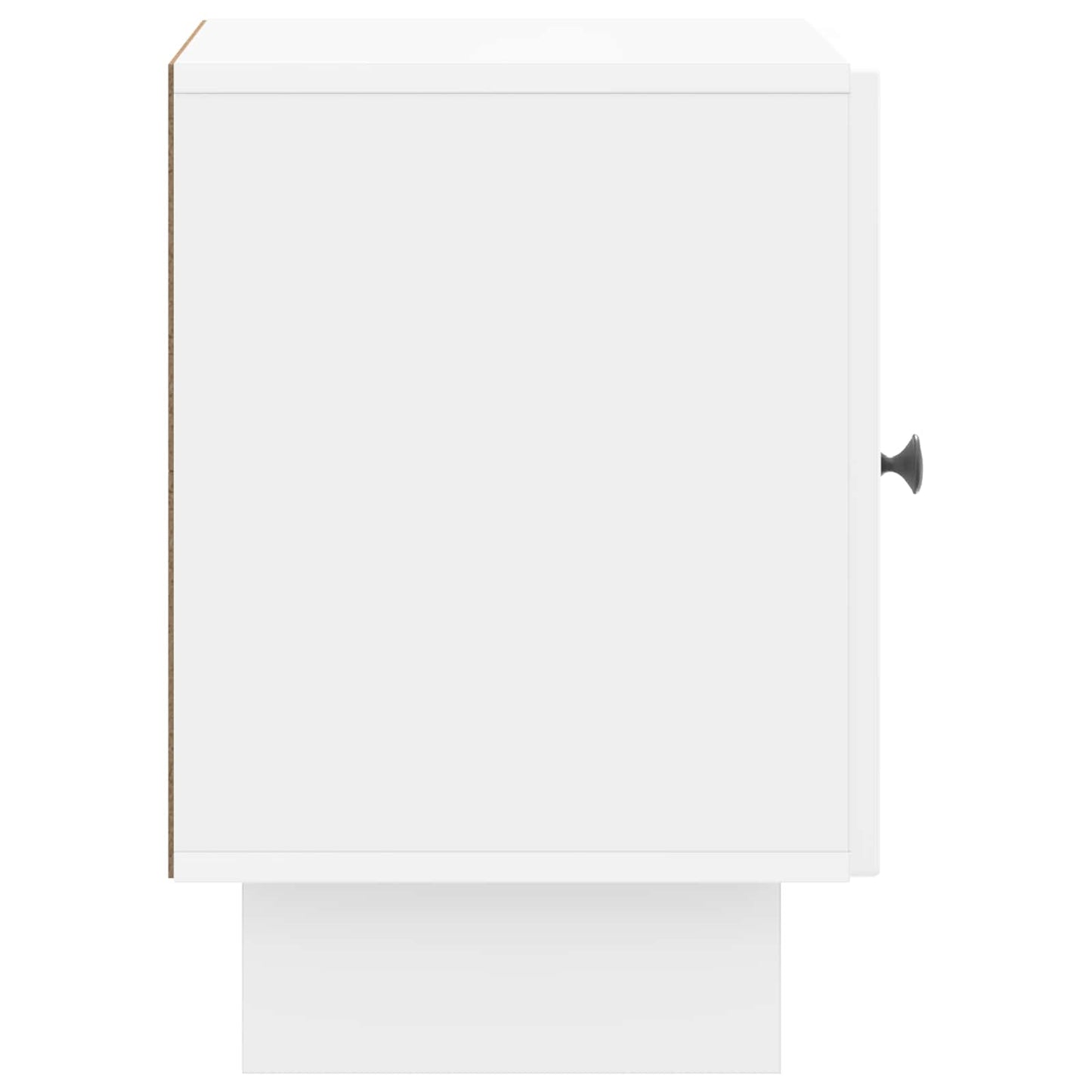 Nattbordskap Høgglans hvit 43 x 34,5 x 50 cm Konstruert tre