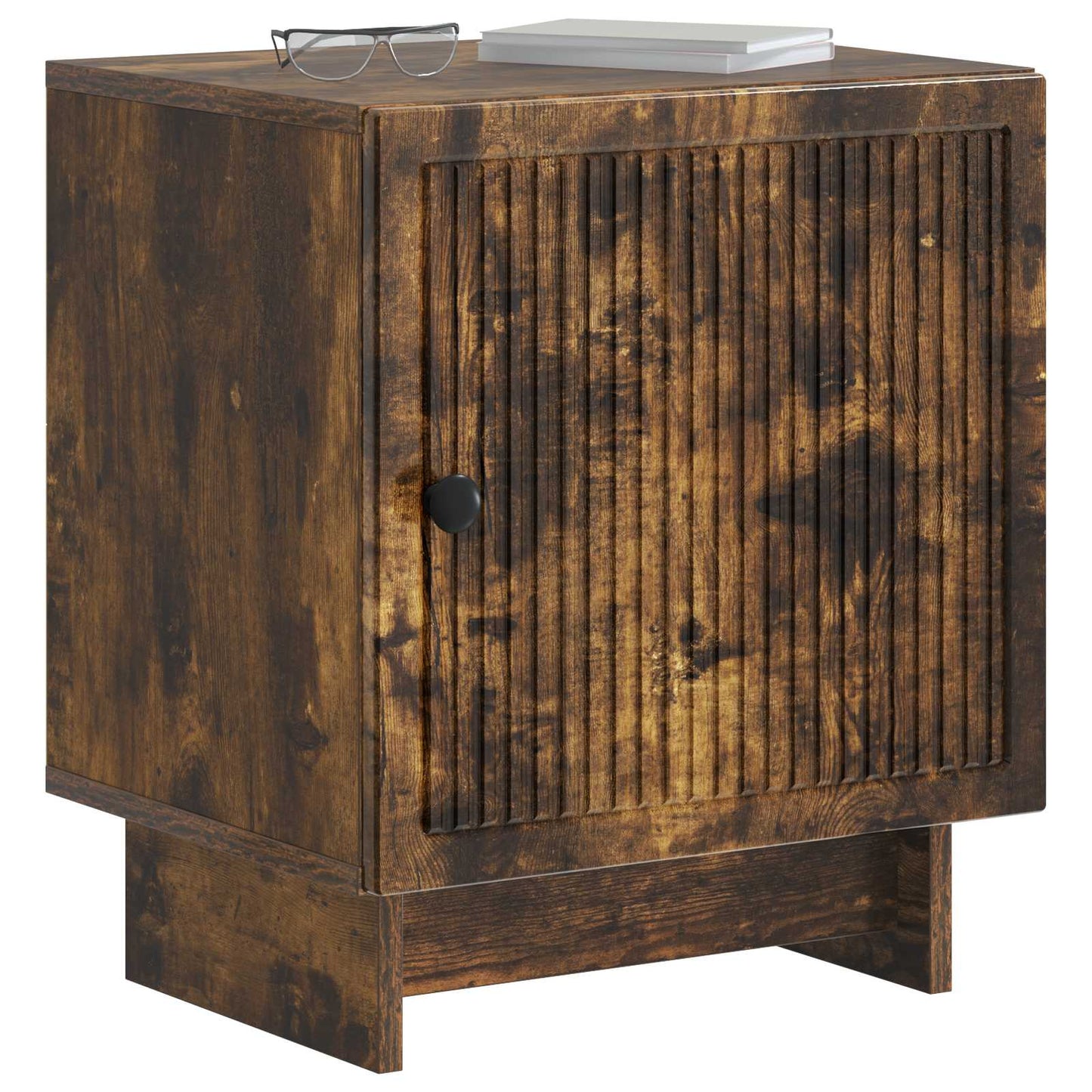Nattbordskap Røkt Eik 43 x 34,5 x 50 cm Konstruert tre