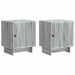 Nattbordskap 2 pcs Grå sonoma 43 x 34,5 x 50 cm Konstruert tre
