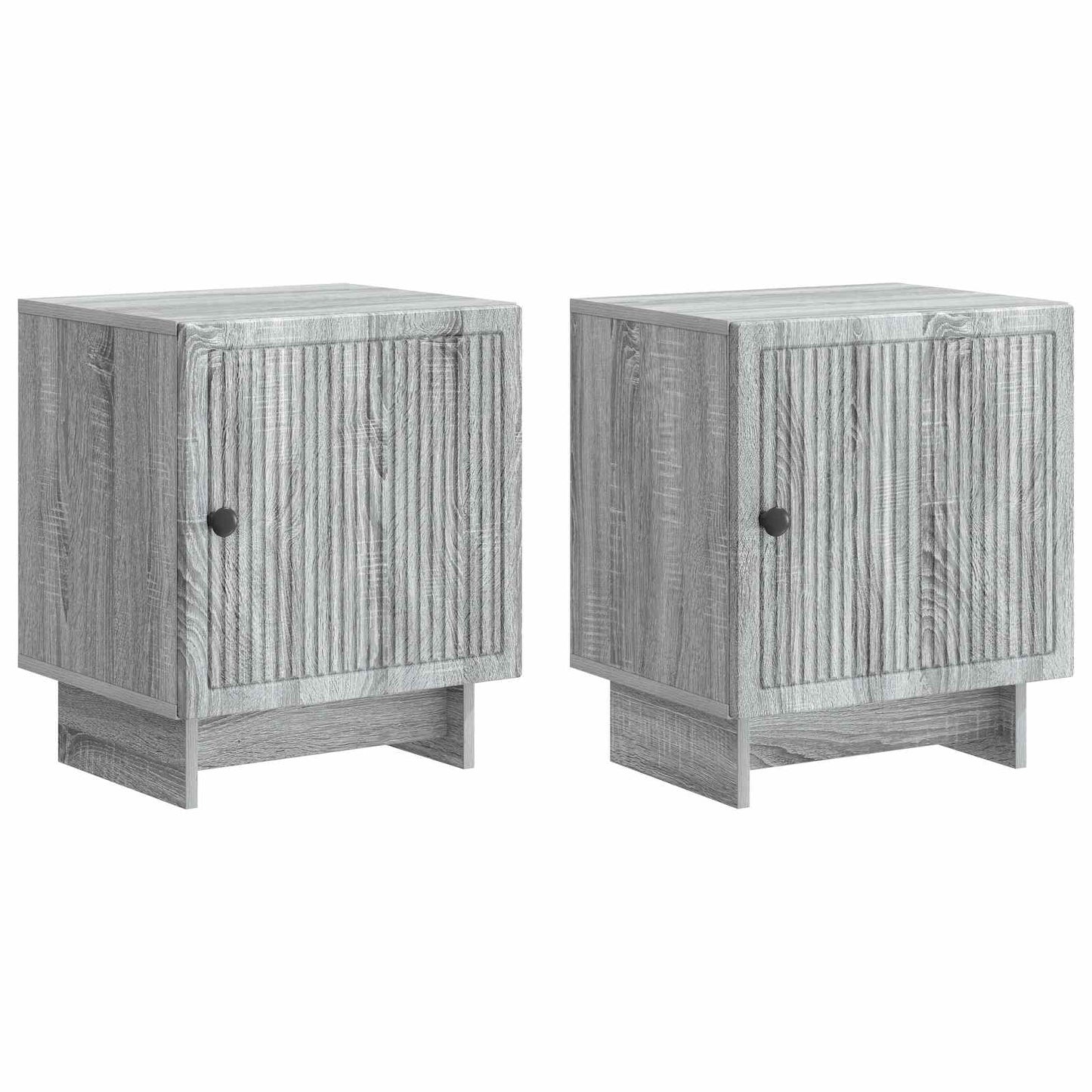 Nattbordskap 2 pcs Grå sonoma 43 x 34,5 x 50 cm Konstruert tre
