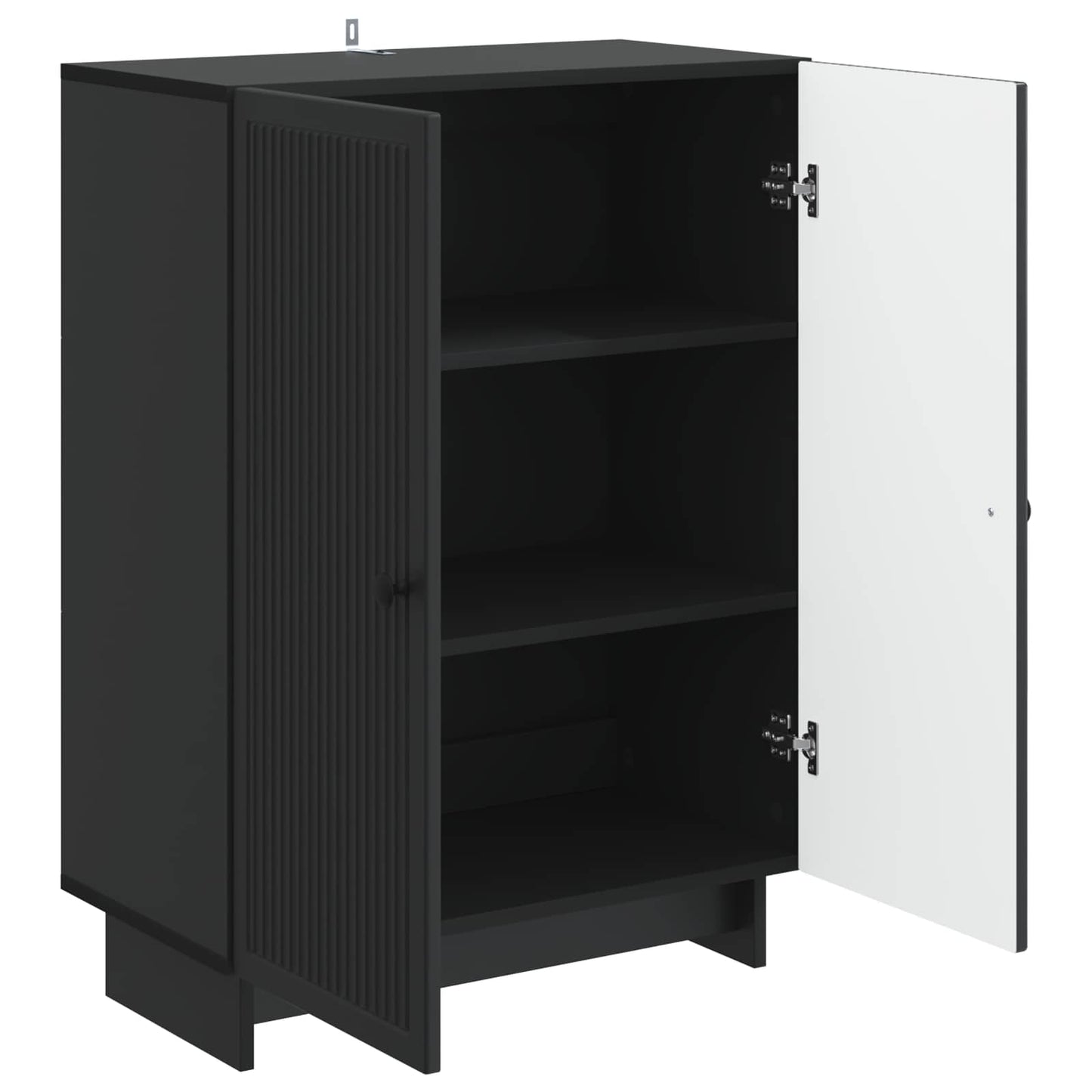 Serviesskap Svart 66 x 34,5 x 90 cm Konstruert tre