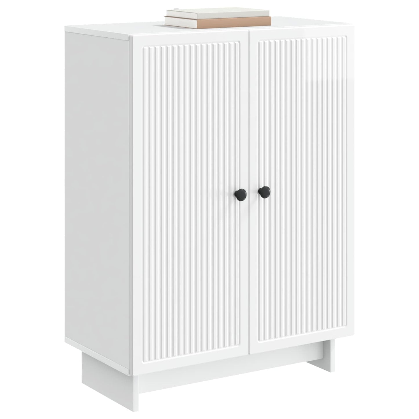 Serviesskap Høgglans hvit 66 x 34,5 x 90 cm Konstruert tre