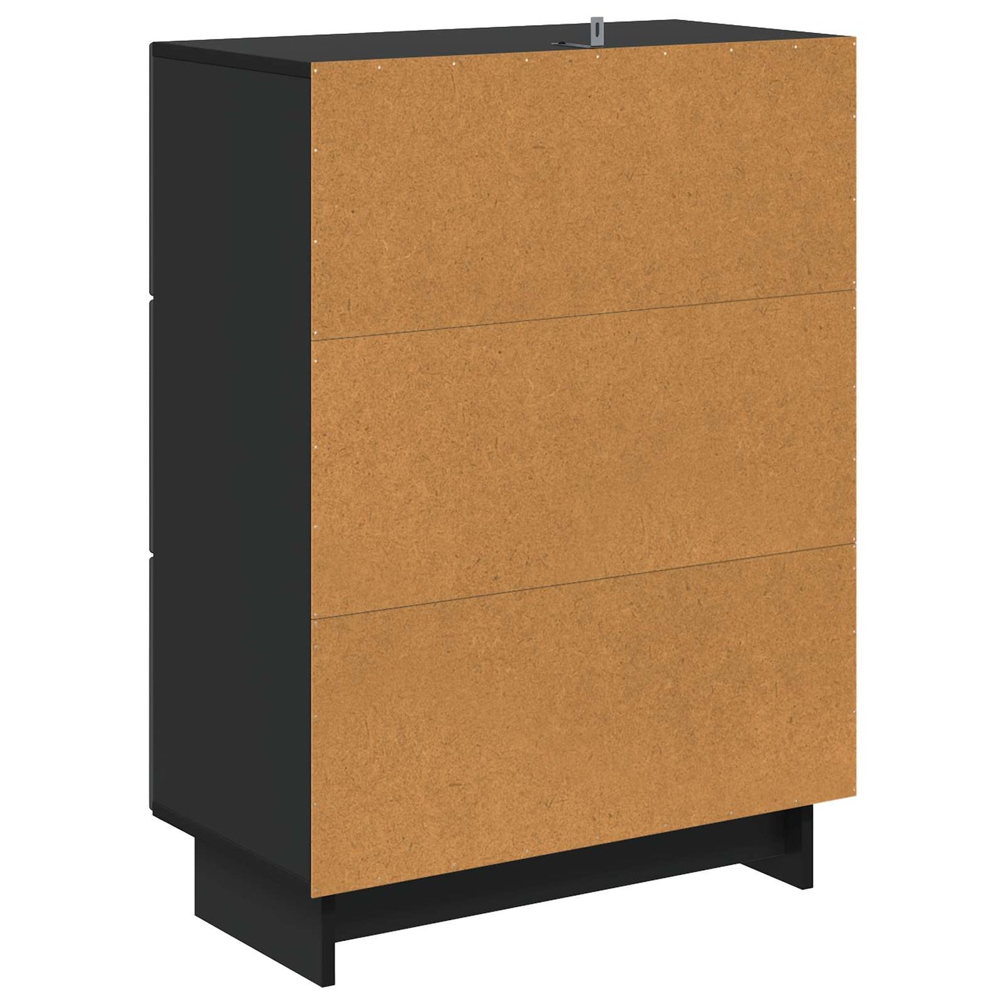 Skuffeskap Svart 66 x 34,5 x 90 cm Konstruert tre