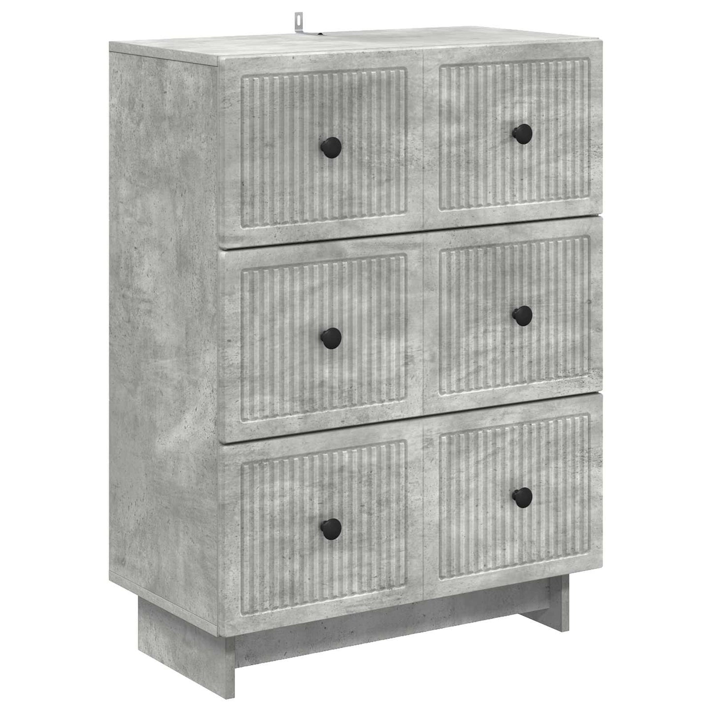 Skuffeskap Betonggrå 66 x 34,5 x 90 cm Konstruert tre