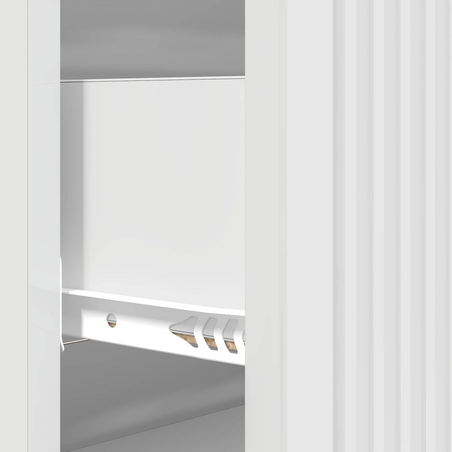 Skuffeskap Høgglans hvit 66 x 34,5 x 90 cm Konstruert tre