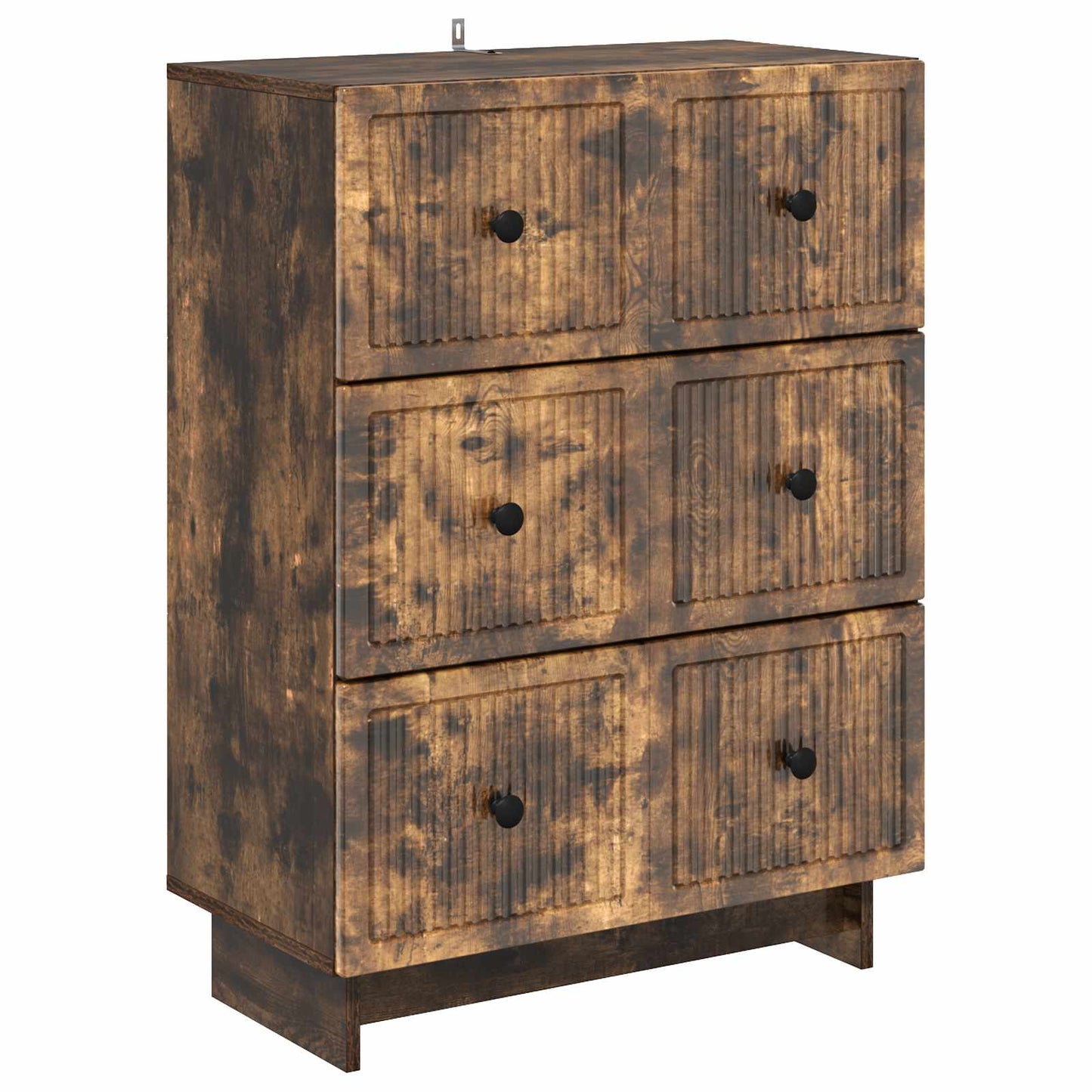 Skuffeskap Røkt Eik 66 x 34,5 x 90 cm Konstruert tre
