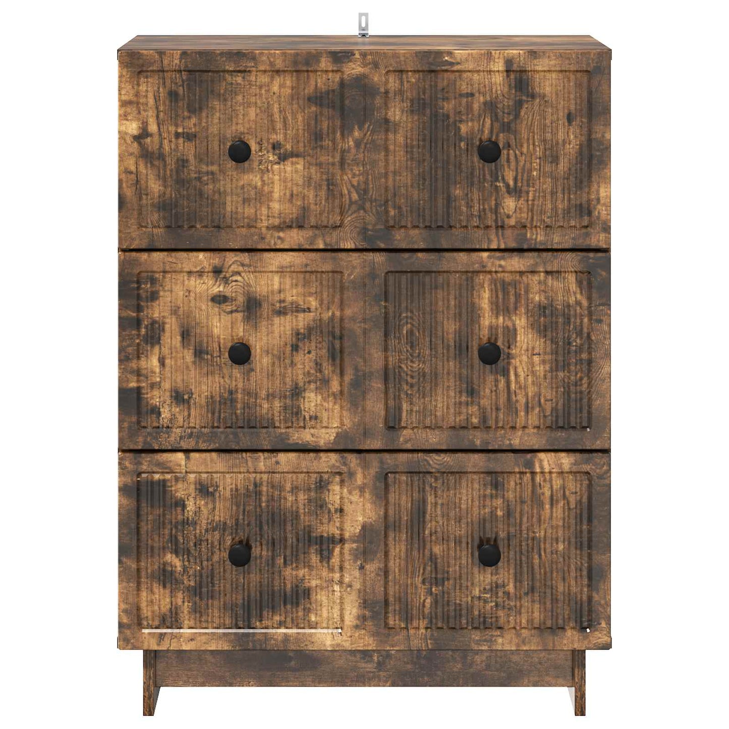 Skuffeskap Røkt Eik 66 x 34,5 x 90 cm Konstruert tre