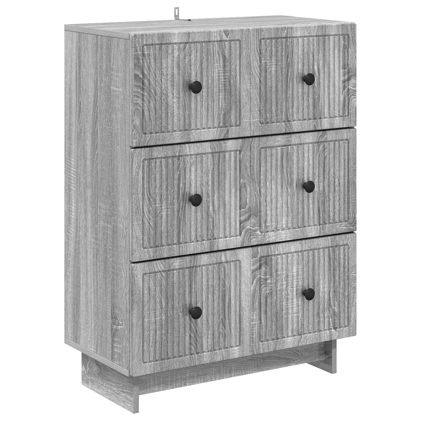 Skuffeskap Grå sonoma 66 x 34,5 x 90 cm Konstruert tre